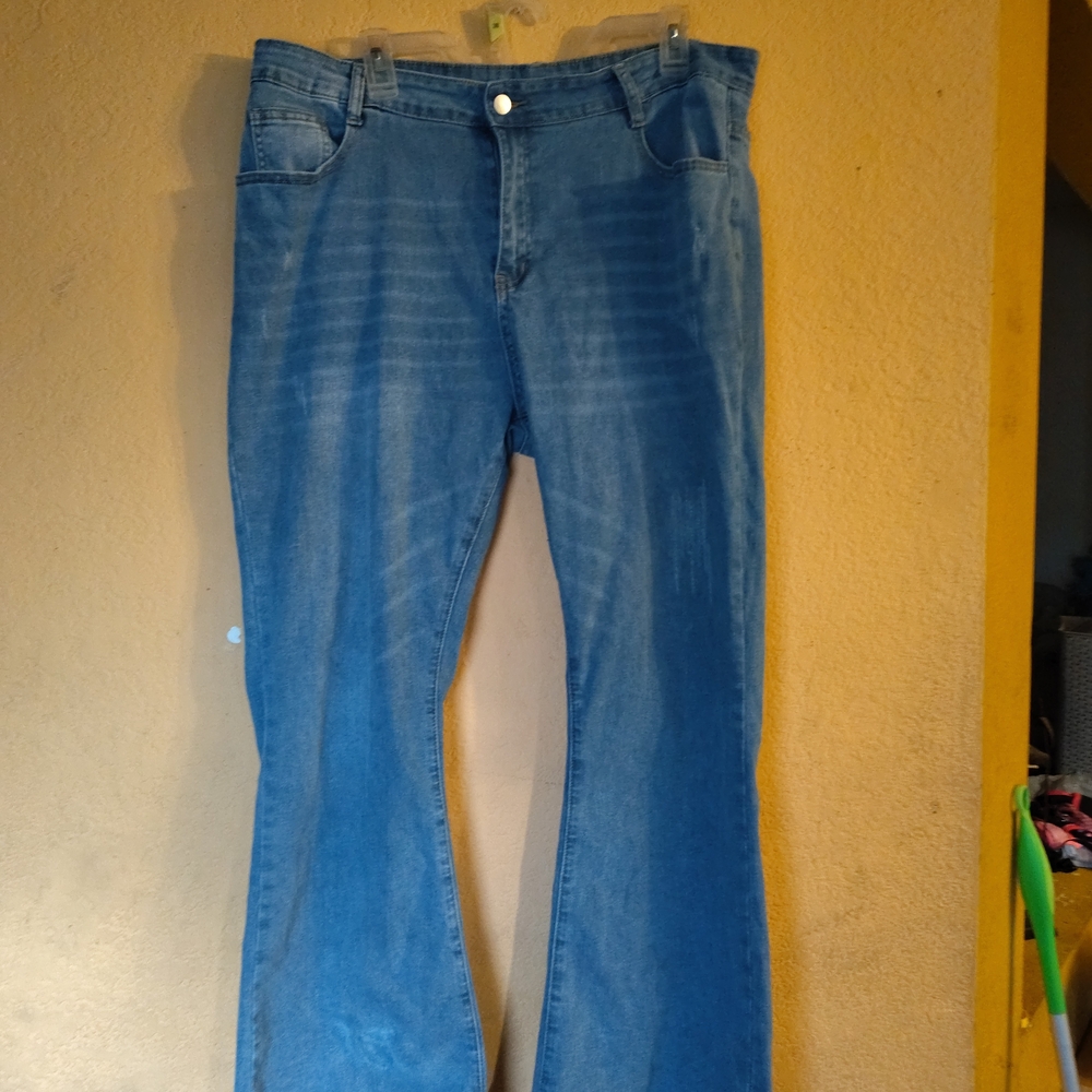 Blue Flare & Wide Leg Jeans